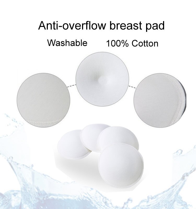 2 pair Anti-overflow Breast Pads Maternity Nursing Bra Washable Mammy Breast Pads 4pcs breathable ultra thin soft