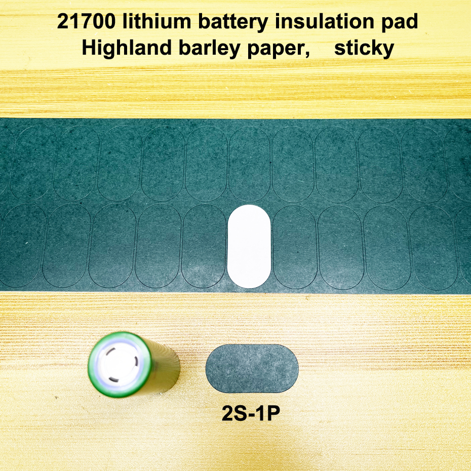 100pcs/lot 21700 lithium battery positive pole insulation pad, barley paper battery insulation surface pad, circular sticker: Blue