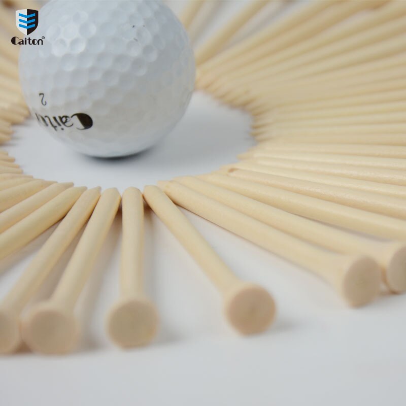 Caiton Golf cheville en bois 70cmgolftee en vrac jeu de boules t-shirt peut être imprimé Logo en vrac