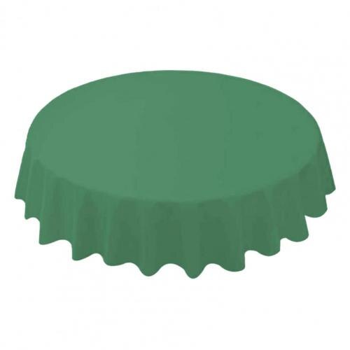 80%HOT84 Inch Round Tablecloth Simple Disposable PE Waterproof Thicker Table Cover Fabric for Home: Dark Green