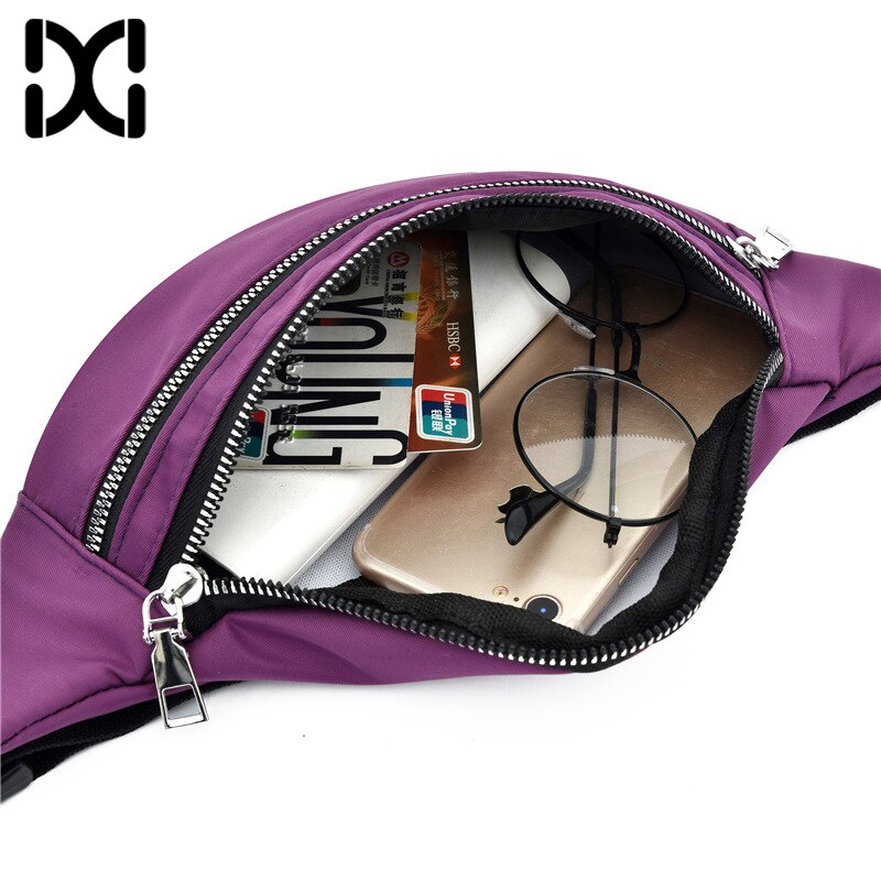 Fanny pack for kvinner vanntette lommebager damer bumsekk reise sport crossbody brystvesker unisex skulder hofteveske