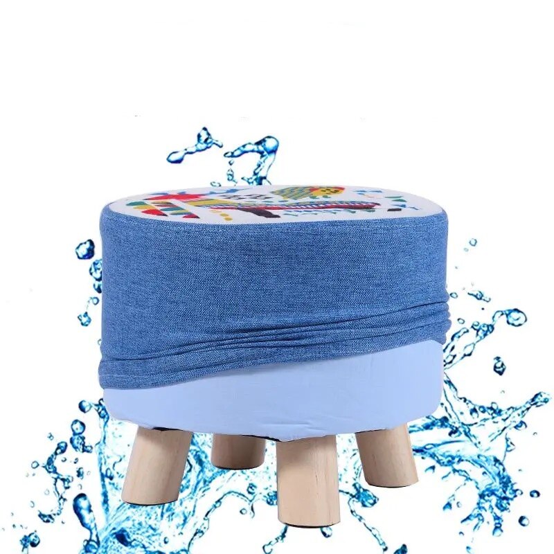 Hause Sofa Runde Hocker Tuch Kunst Wohnzimmer Tee Tisch HüGel Holz Kreative Kleine Fuß Hocker Sattel freundlicher Hocker Bank