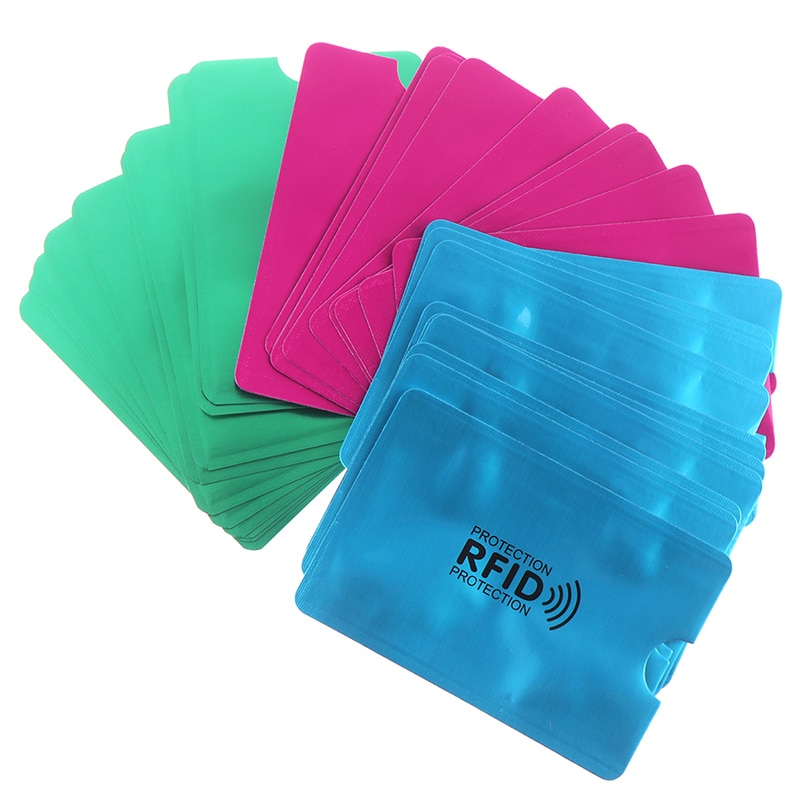 10 Stuks Skin Case Covers Bescherming Bankkaart Case Bescherming Anti Diefstal Voor Rfid Credit Card Protector Blokkeren Kaarthouder Mouw
