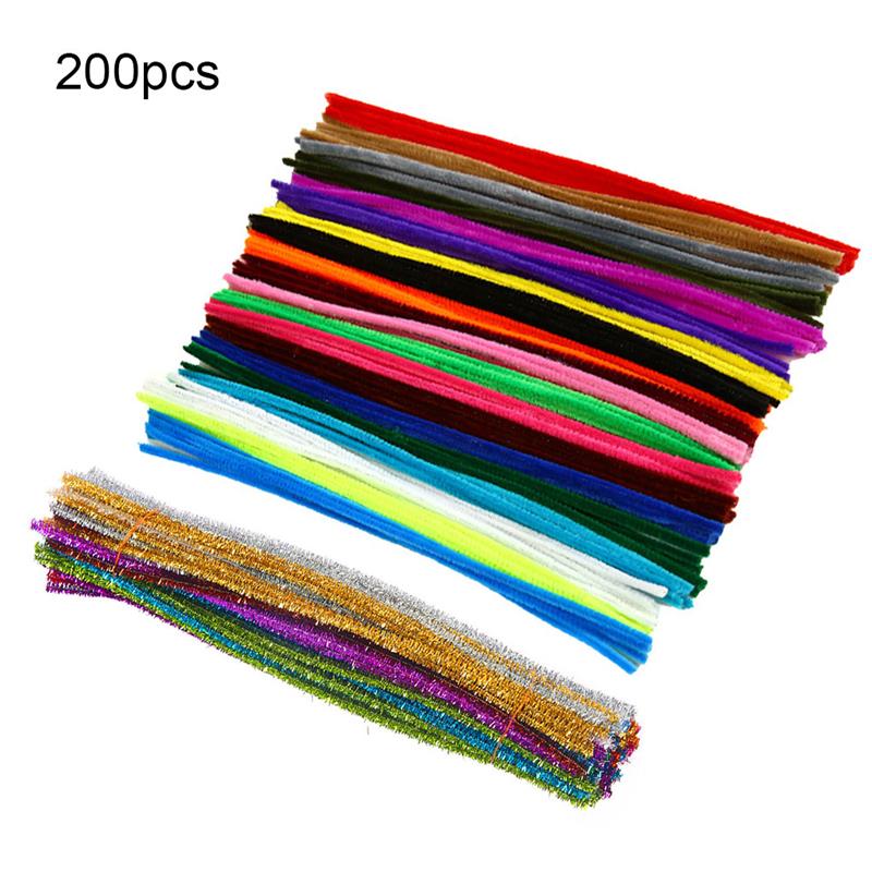 Kinderen Handgemaakte Ambachtelijke Materialen Set Heldere Kleur Kinderen Educatief Diy Pakket Set Kleur Willekeurige: 200pcs color random