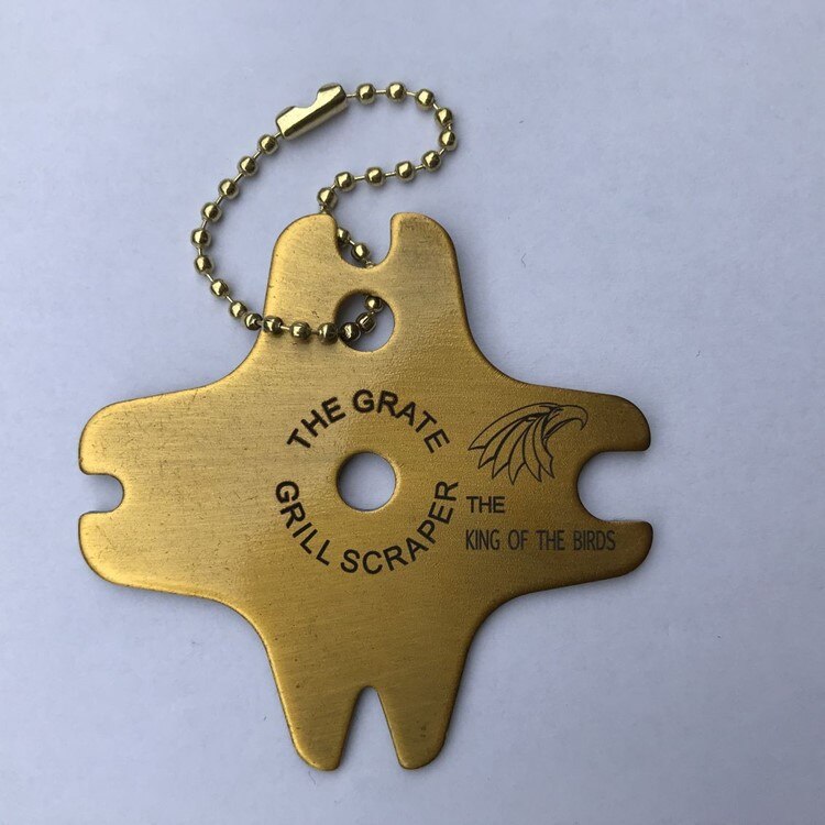 Portable Metal BBQ Grills Grate Cleaner Cleaning Barbecue Scraper Scrubber Tool Stainless Steel Grill Scraper BBQ Accessories: E