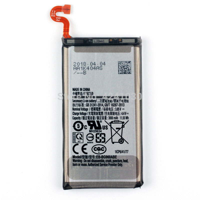 Bateria de substituição EB-BG960ABE para samsung galaxy s9 g960 3000mah