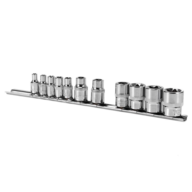 Stopcontact opbergrek houder verdeler 1/4 inch 3/8 inch met zeskantige dop op rail doppen opbergrek gereedschapsorganizer sleutel opbergrek