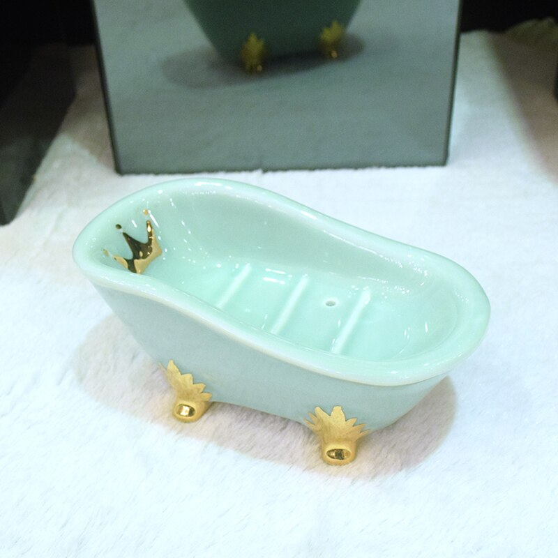 Soap Holder, Self Draining Soap Dish, Leaf Shape Ceramic Bar Soap Ho Soap Holder, Self Draining Soap Dish, Leaf Shape Ceramic Bar Soap Ho