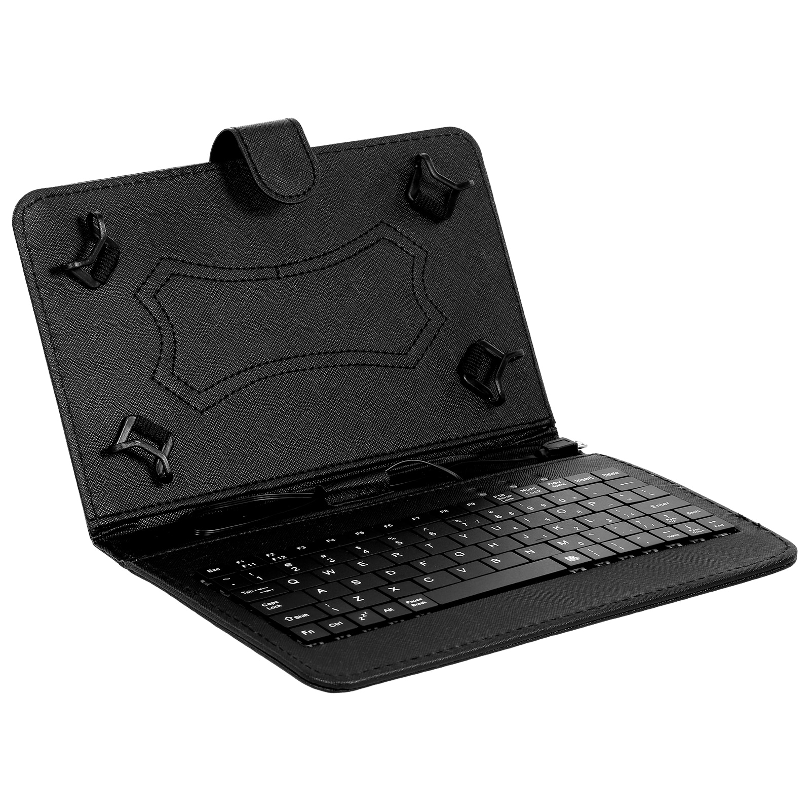 Folding Opvouwbaar Toetsenbord Folio Magnetische Pu Leather Case Cover Stand Houder Met Toetsenbord Stylus Pen Voor Android 7/8 Inch Tablet