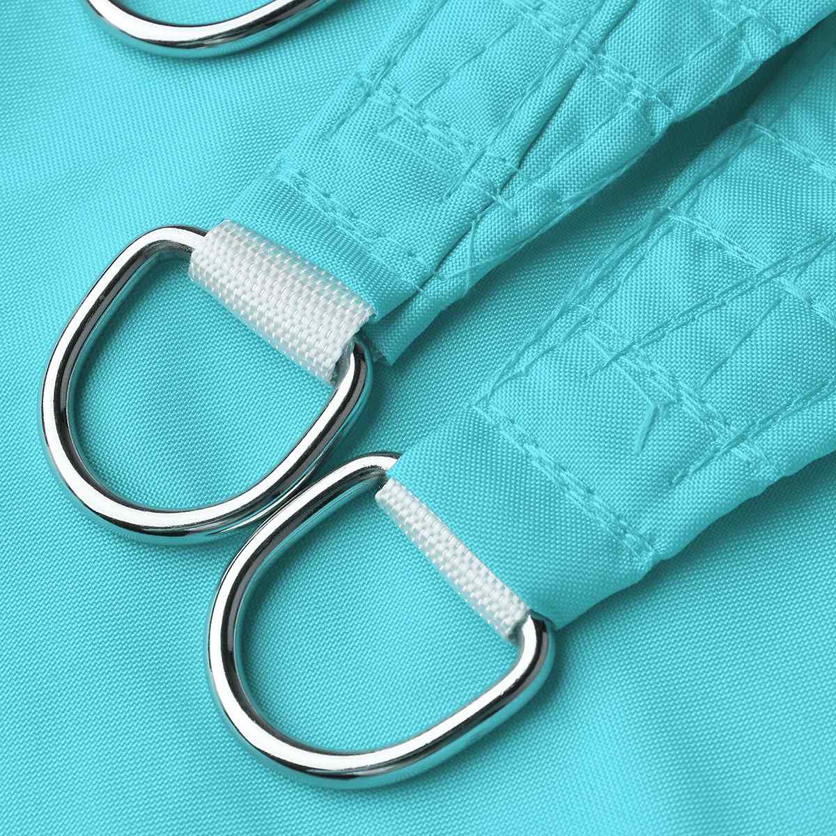 300D 8 sizes Regular Triangle Shade Sail Waterproof Polyester awning Sky blue Sun Outdoor Sun Shelter garden Camping Canopy shed