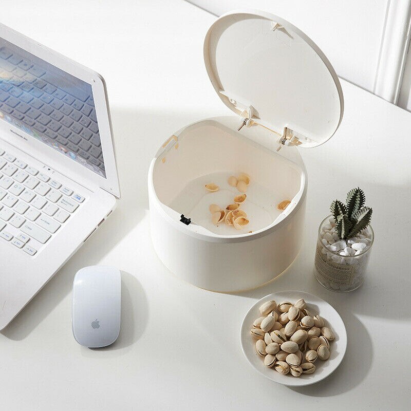 Mini Small Waste Bin Home Office Desktop Table Trash Can Garbage Basket Box