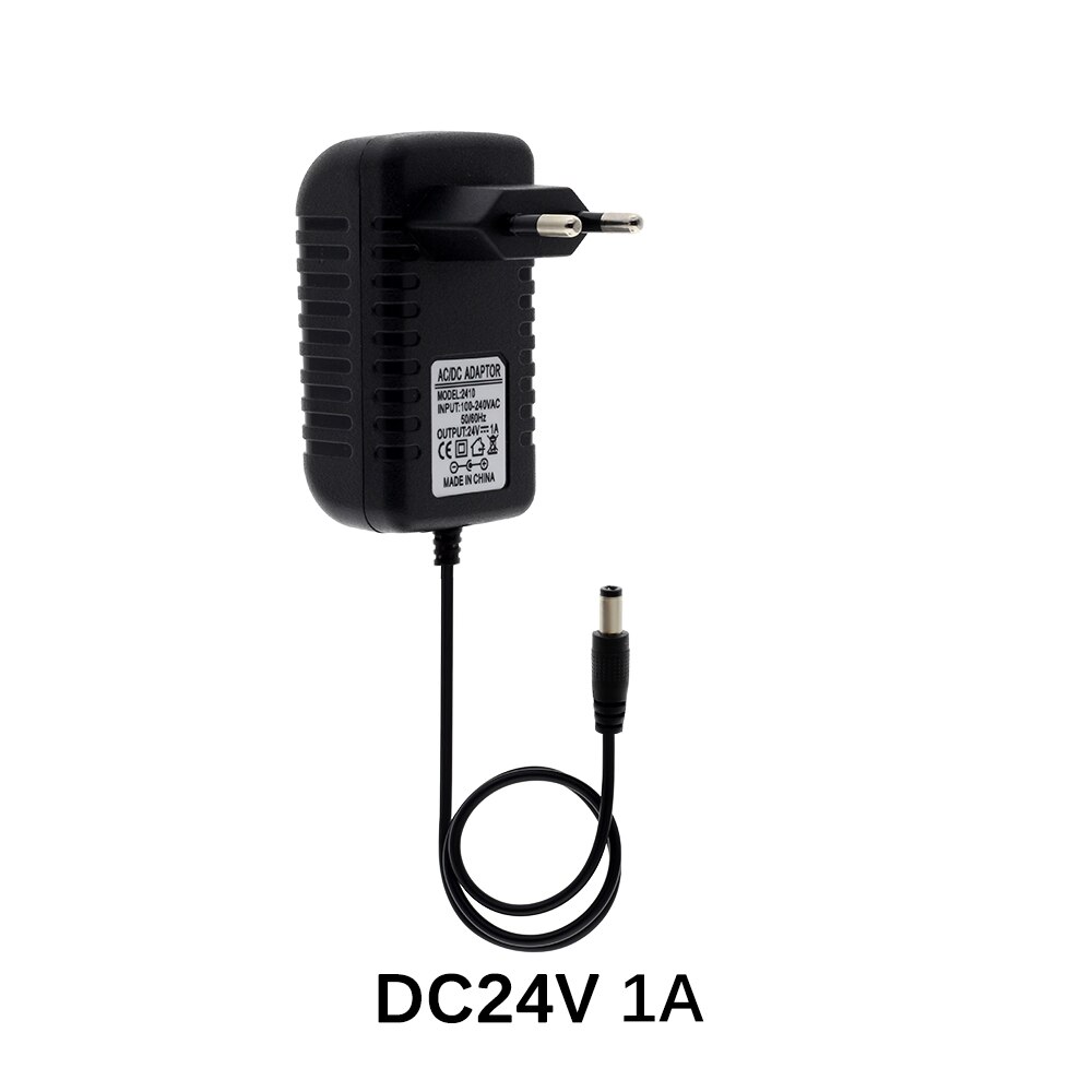 Led Power Adapter AC110V 220V Naar DC12V 24V Verlichting Transformator 1A 2A 3A 5A 6A 8A 10A Met eu/Us Plug Voor Led Strip: 24V 1A / EU Plug