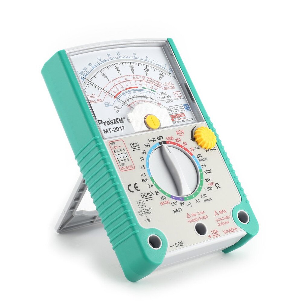 MT MT Analoge Multimeter Veiligheid Standaard Ohm Test Meter DC AC Voltage Weerstand Multimeter