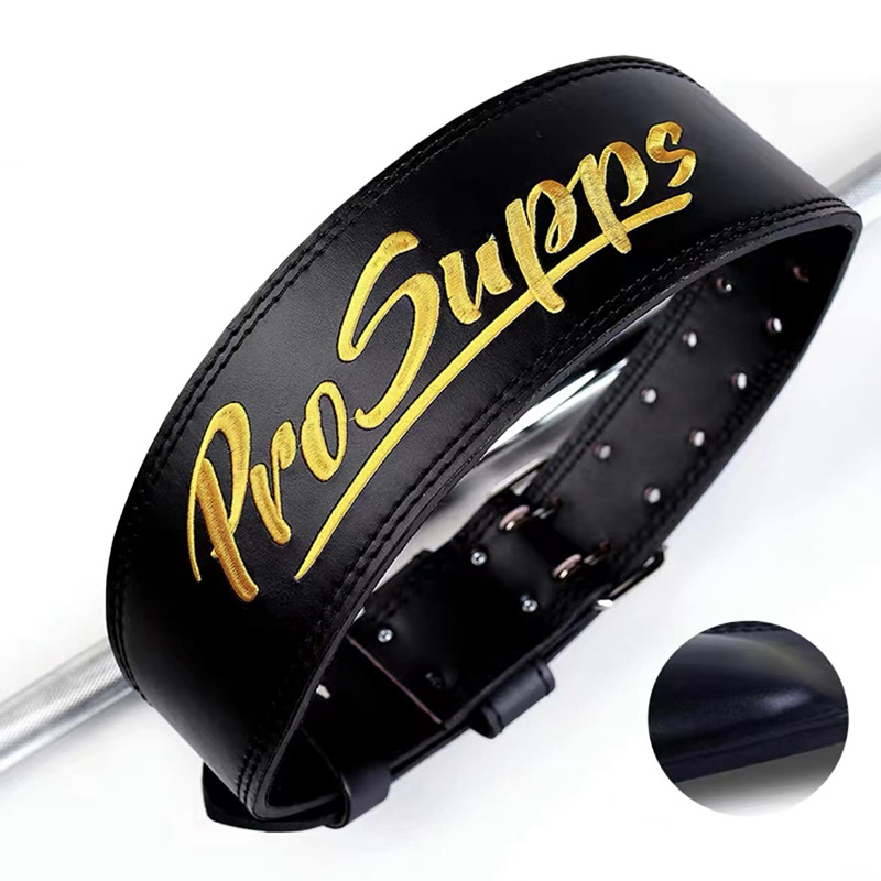 Cintura in pelle per sollevamento pesi Cintura per allenamento fitness Cintura per tutore in vita Protezione lombare tozzo Stacco bodybuilding Palestra Supporto per la schiena