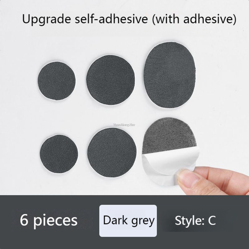 Parche adhesivo para reparación de calzado, pegatina para reparación de Vamp, adhesivo para plantillas, Protector de talón, herramienta para el cuidado de los pies, forrado, antidesgaste: C-Dark grey