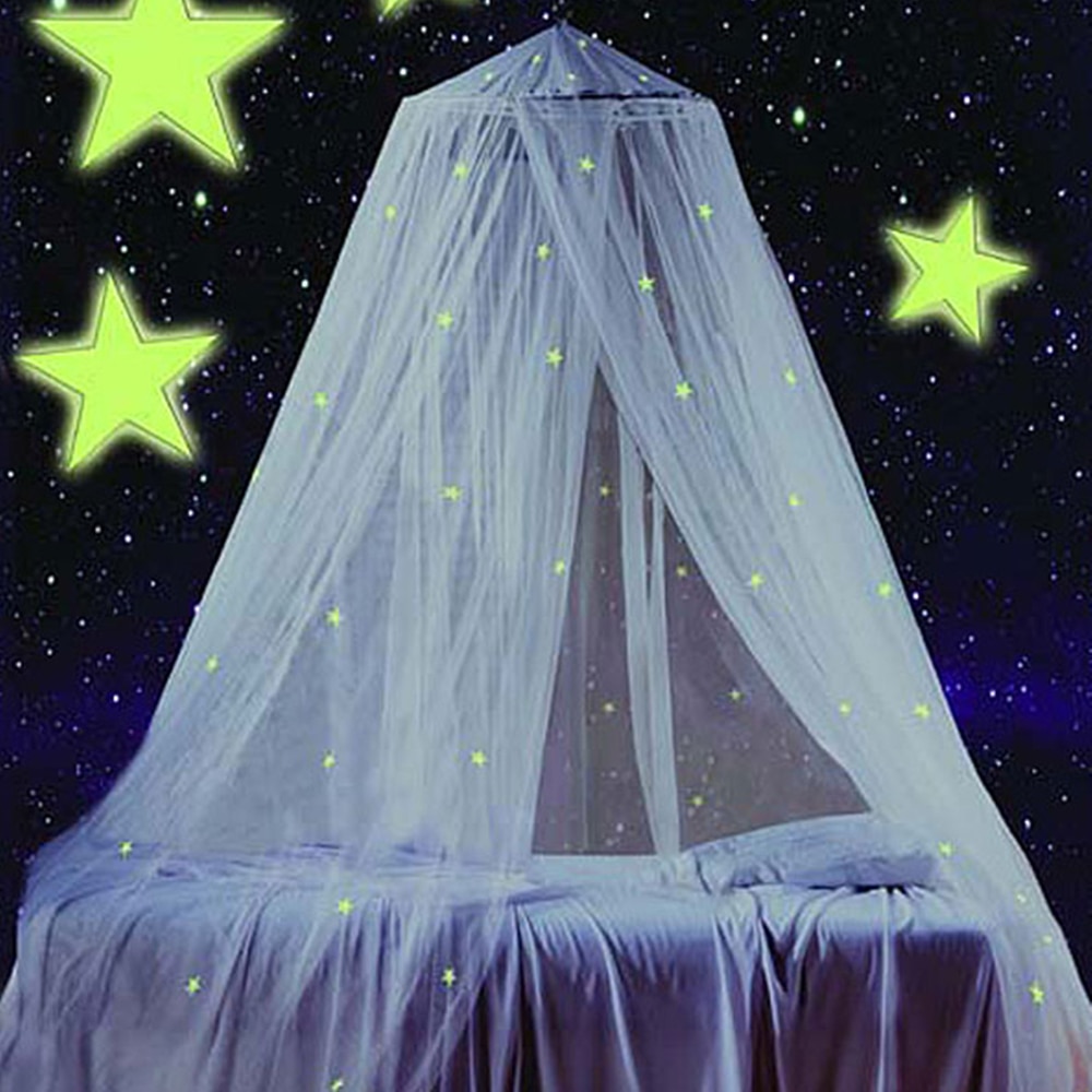 White Dome Mosquito Mesh Net Universal Hanging Bed Canopy Netting for Single to King Size Beds Hammocks Cribs Easy Installation