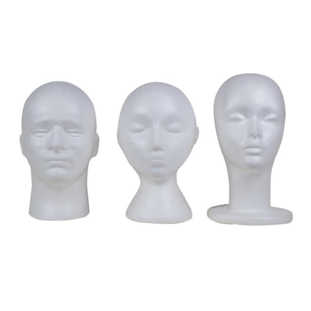 Piepschuim Mannequin Hoofd Model Zonnebril Lenzenvloeistof Stand Hat Cap Display Houder