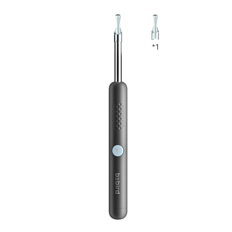 Xiaomi Bebird R1 Wireless Intelligent Visual Ear Sticks Endoscope 300W High Precision Earpick Mini Camera Otoscope Ear Cleaner: Black