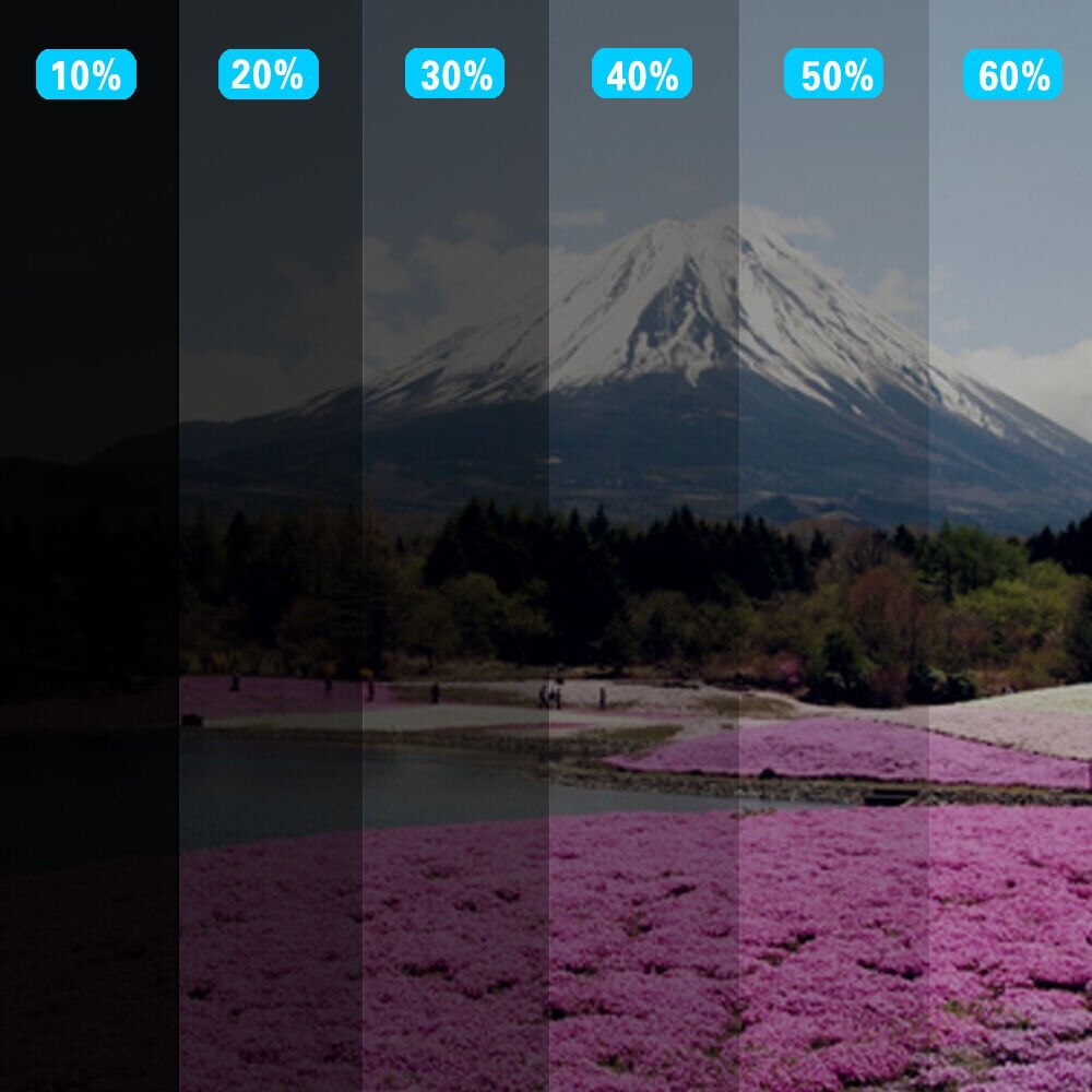 Auto Car Side Windshield Nano Ceramic Tint High Heat Insulation UV Proof 20%VLT Window Tint Film Self Adhesive Sticker 50x100cm