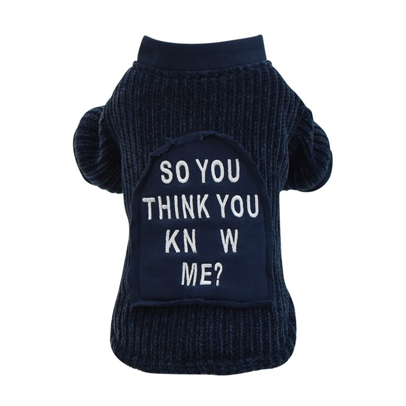 Pet Hooded Trui Hond Jas Herfst Winter Eenvoudige Britse Stijl Warme Katoen Dikke Chihuahua Puppy Kostuum Blauw Grijs Huisdier Kleding