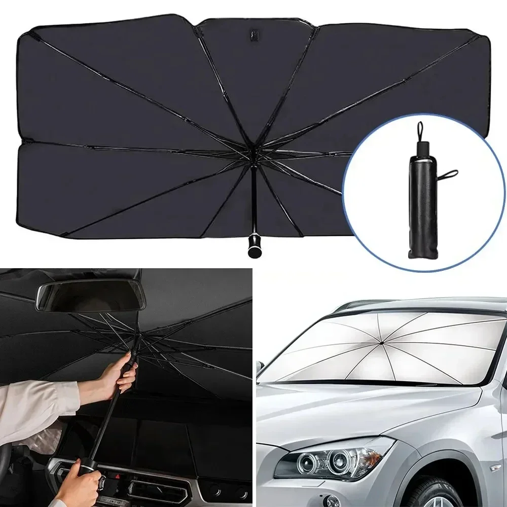 Auto Multifunctionele Handige Opvouwbare Voorruit Zonneschermen Interieur Protechor Accessorie Deel Auto Parasol Paraplu Front Covers
