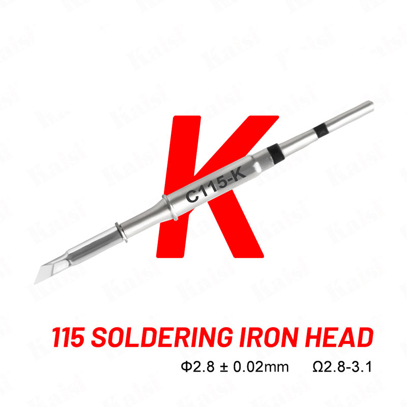 Kaisi C115 C210 C245 Soldering Iron Tips Lead Free Compatible Sugon Aifen Aixun Maant GVM Oss Sunshine Soldering Station Handle: Gold