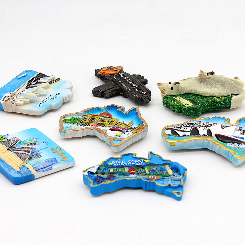 Australia kangaroo Sydney Opera House souvenir 3D fridge magnets magnetic refrigerator home decoration Australia Collection