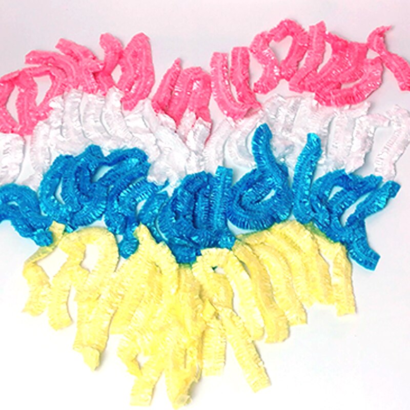 1000pcs/lot Disposable Shower Cap Plastic Waterproof Bath Caps Transparent Color Shower Cap Hair Salon One-Off Bathroom Products