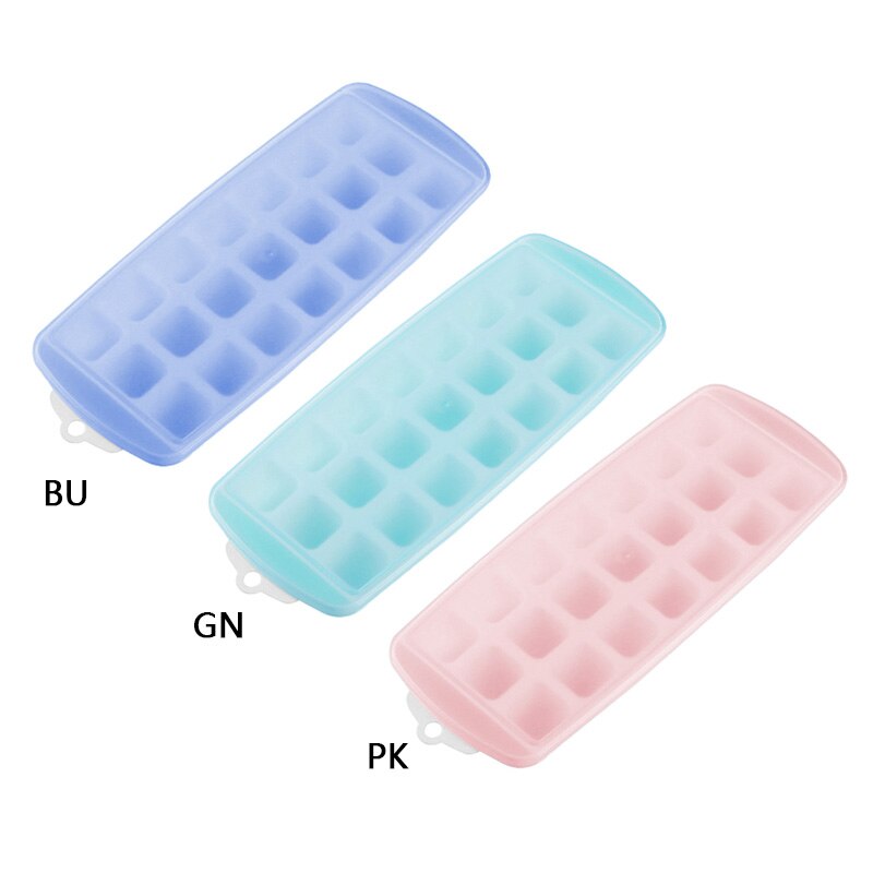 Trays Trays Flexible Silicone Ice Ice With Cube Spill-Resistant Lids Easy Release Ice Trays Make 21 Ice Cube, BPA Free,Stackable