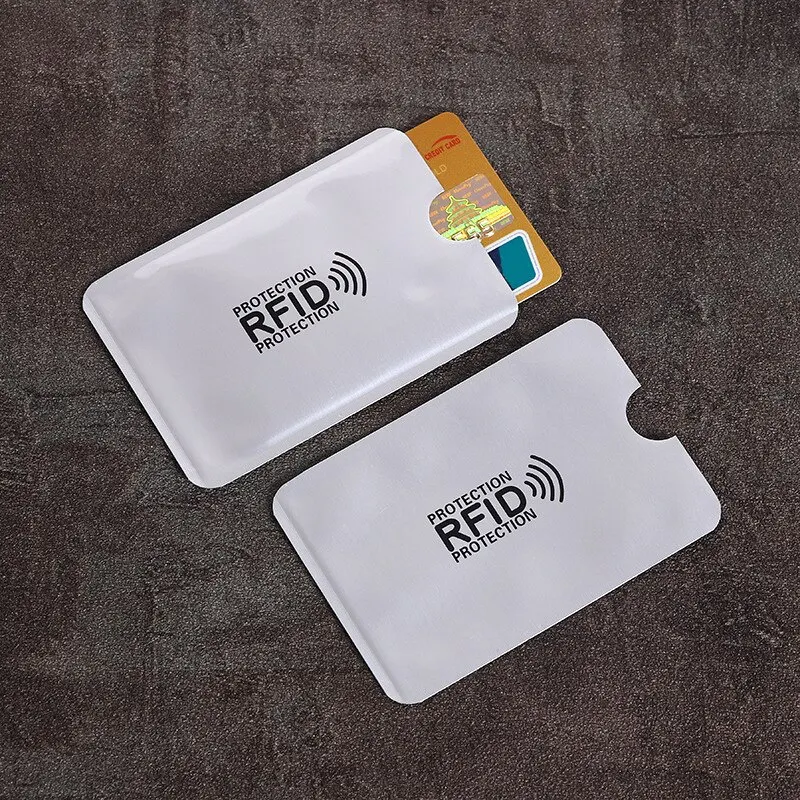 RFID-blockierende Kartenhülle, Aluminiumfolie, Diebstahlschutz, Swipe, Entmagnetisierungshülle, Abschirmtasche