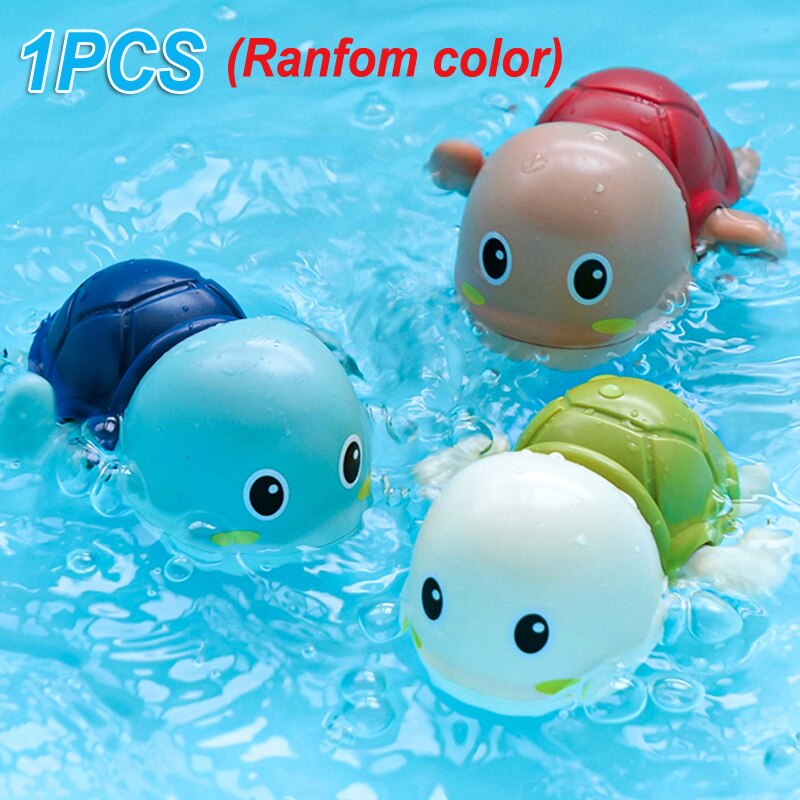 Baby Bath Toys Spray Water Shower Swim Pool Bathing Electric Whale Bath Ball with Light Music LED Light Toys for Kids: 1pcs tortoise