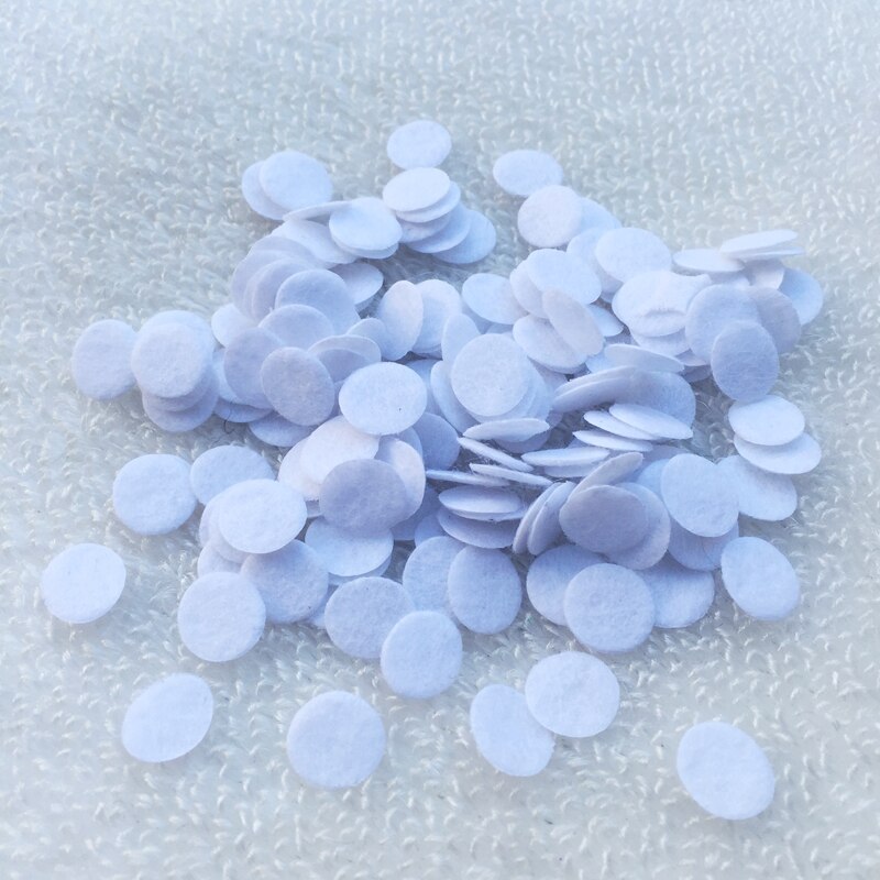 Gør det selv 10mm 800 stk rund filt cirkel stof puder tilbehør patches non-woven sy filt puder stof blomster tilbehør