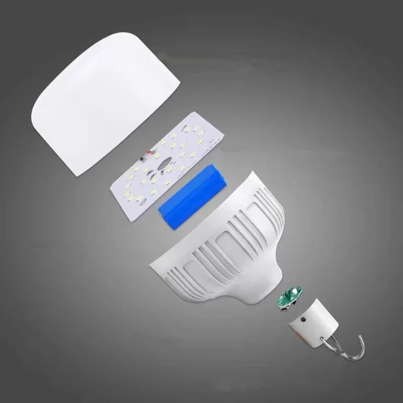 USB wiederaufladbare LED Notbeleuchtung Haus draussen tragbare Laternen Notfalllampe Glühbirne Batterie Laterne BBQ Camping Licht