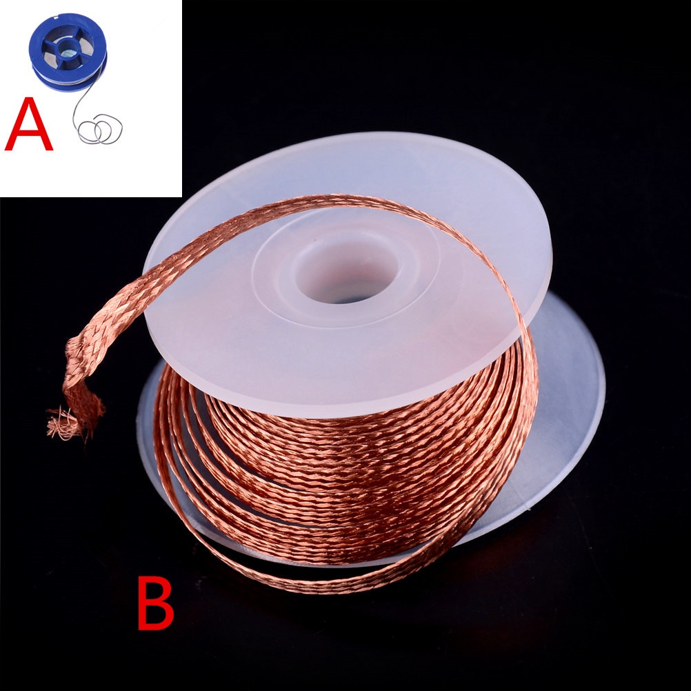 1PC 3.5mm 1.5M dessouder tresse soudure dissolvant mèche fil réparation outil