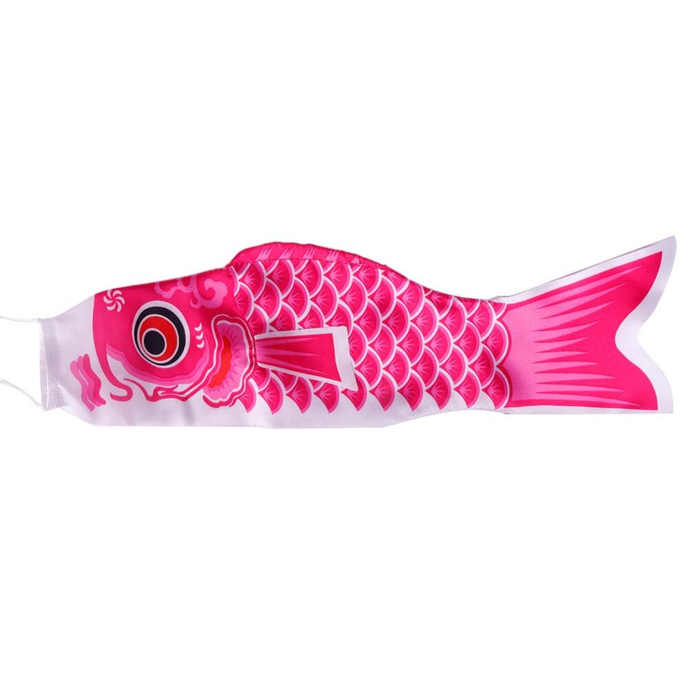 Japanischen Stil 40/70/100 CM Koinobori Karpfen Wind Fahnen Koinobori Bunte Karpfen Flagge Hängen Zauberstab Wohnkultur: Rosa / 40 cm