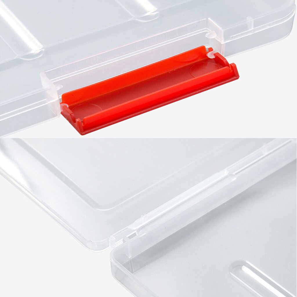 A4 Transparent Storage Box Clear Plastic Document Paper Filling Case File Box