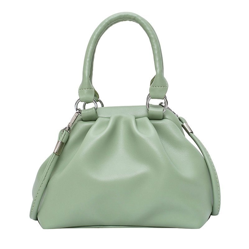 Bolsa feminina de luxo bolsa e bolsa 2020 novo estilo nuvem bolsa embraiagens cinta crossbody saco cor sólida cmessenger bolsa de ombro: Green shoulder bag