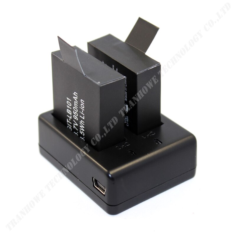 GitUP Git2 Sport Camera 950mAh Backup Rechargable Li-on Battery Charger For DV AC Adapter