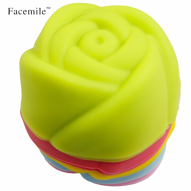 Facemile 1Pcs 7Cm Cupcake Liner Bakken Cup Rose Siliconen Fondant Mold Cupcake Papieren Bloem Embossing Cookie Ambachtelijke Handgemaakte 04070