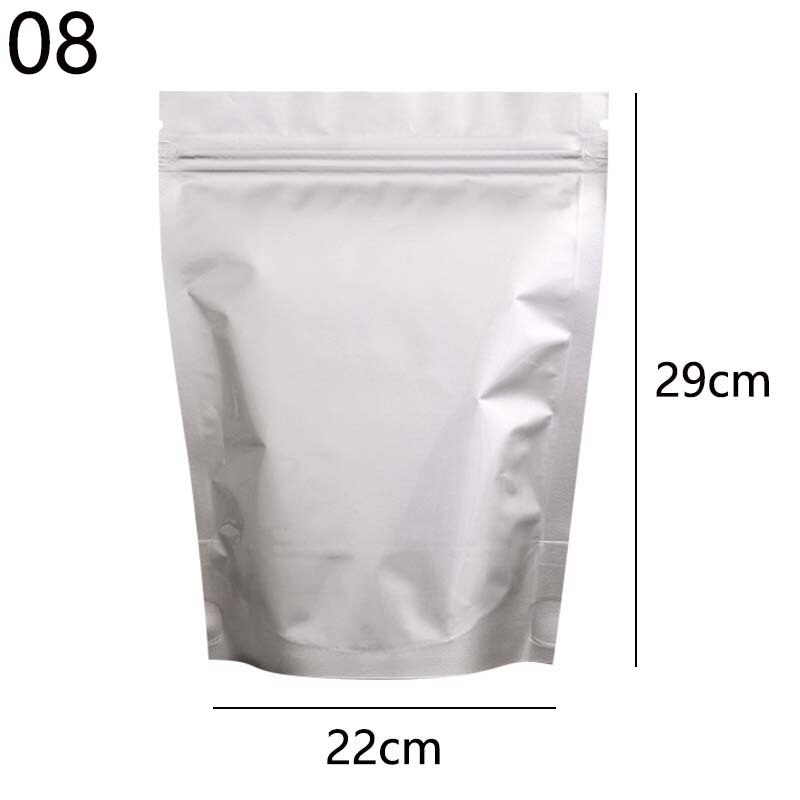Aluminium Folie Zip-Lock Beutel Wiederverschließbaren Candy Beutel Verpackung Liefert Selbst-abdichtung Lebensmittel Lagerung Tasche Dicke: 22x29cm