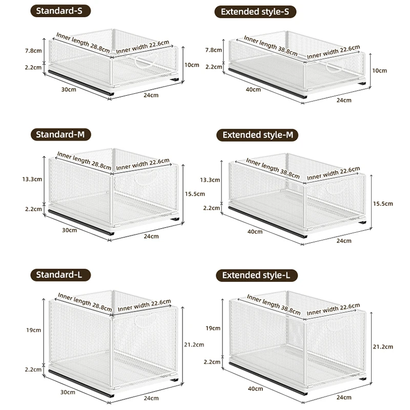 Cajón de almacenamiento de cocina debajo del fregadero, cesta extraíble con riel, ahorro de espacio, botella, tarro, organizador, suministros para el hogar