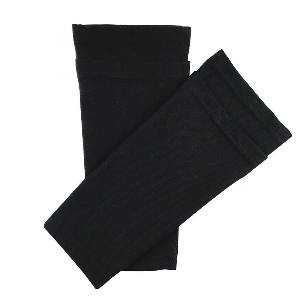 1 Pair Pads Protective Socks Pocket Polyester Shin Guard Football Soccer Abrasion Resistance Leg Sleeves Sports: Black