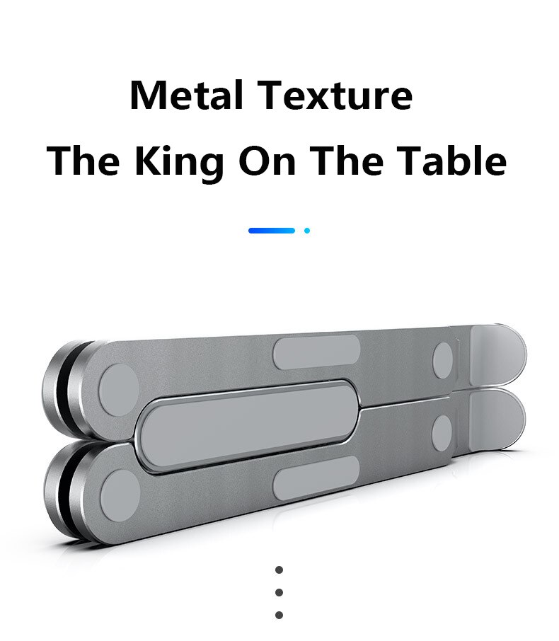 Laptop Mounts for 11-17 inch laptop tablets Aluminum alloy Stand 7-position adjustable height Portable Holder for Desk