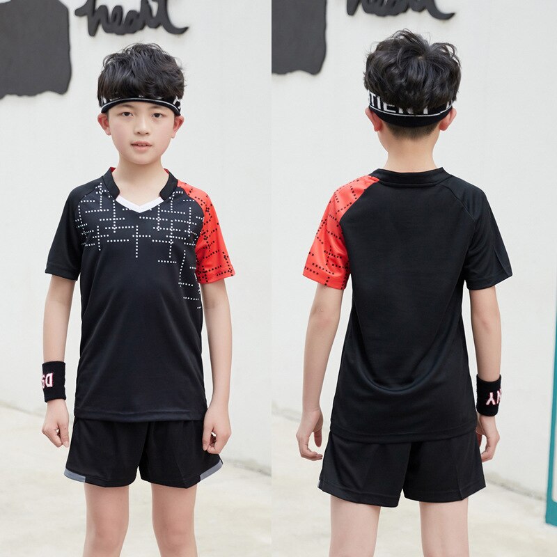 children's badminton wear sportswear short-sleeved table tennis clothing children's sportswear customization