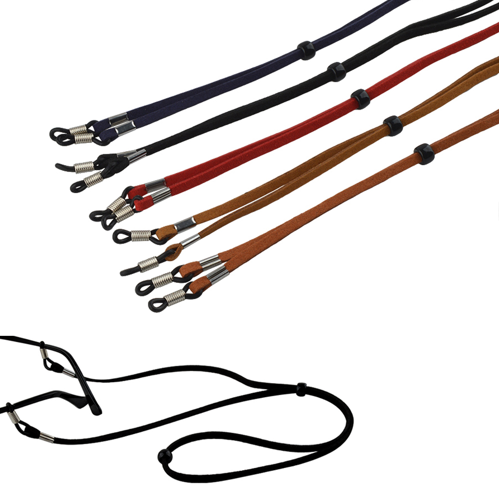 1 stk justerbar solbrille halssnor strop briller briller snor lanyard holder ruskind briller reb