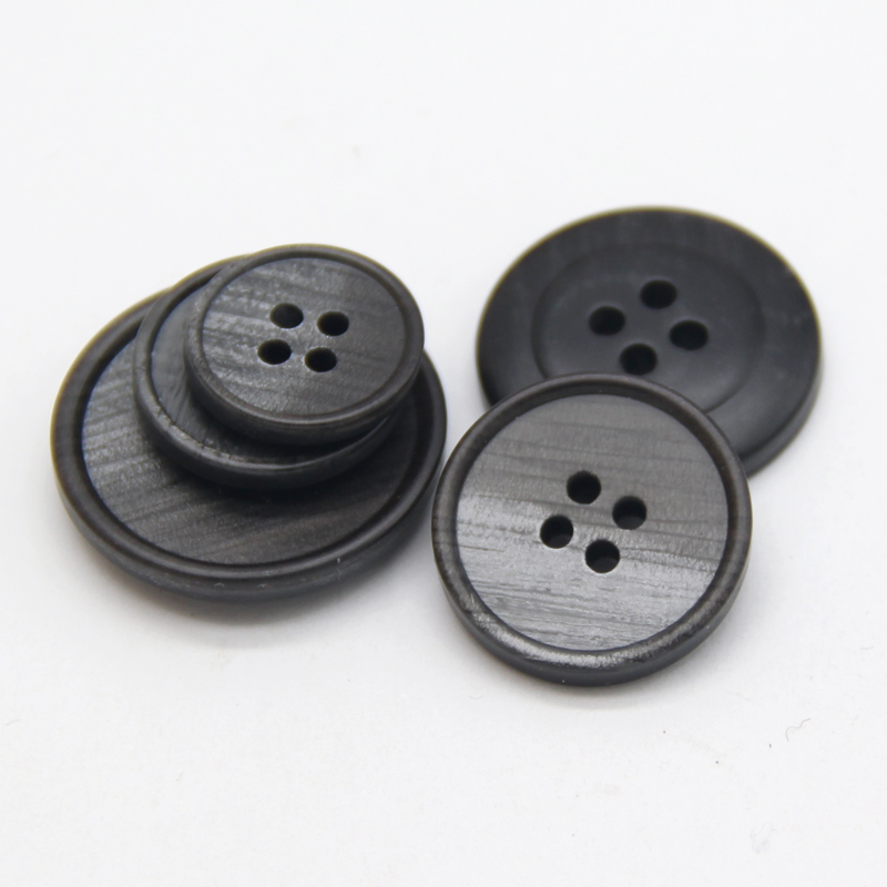 HENGC 15/18/20/23/25mm 4 agujeros botones grandes de resina para ropa abrigo traje chaqueta accesorios de costura de manualidades DIY: 3 # / Cobre envejecido