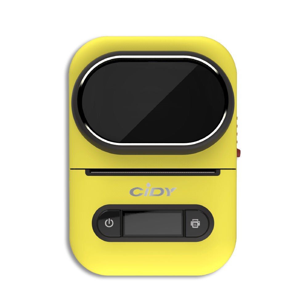 Cidy EQ11 Mini Pocket Paper Printer Bluetooth Portable Handheld Thermal Photo Printer for Mobile Phone Android and IOS: Yellow