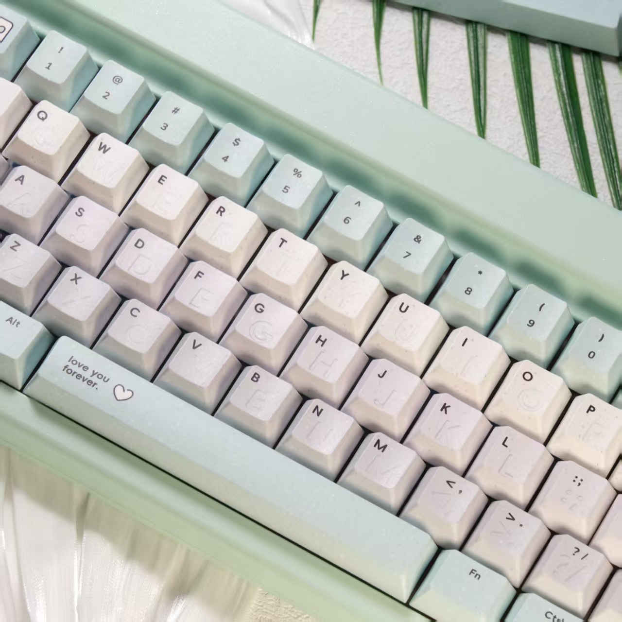 Tapa de teclado con letras de amor, 146 teclas, adecuada para teclado mecánico, Material duradero resistente al desgaste PBT, altura Original
