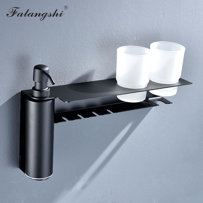 Liquid Soap Dispenser 304 Stainless Steel Multifunction Bathroom Accessories Phone Storage Paper Holder WB8601