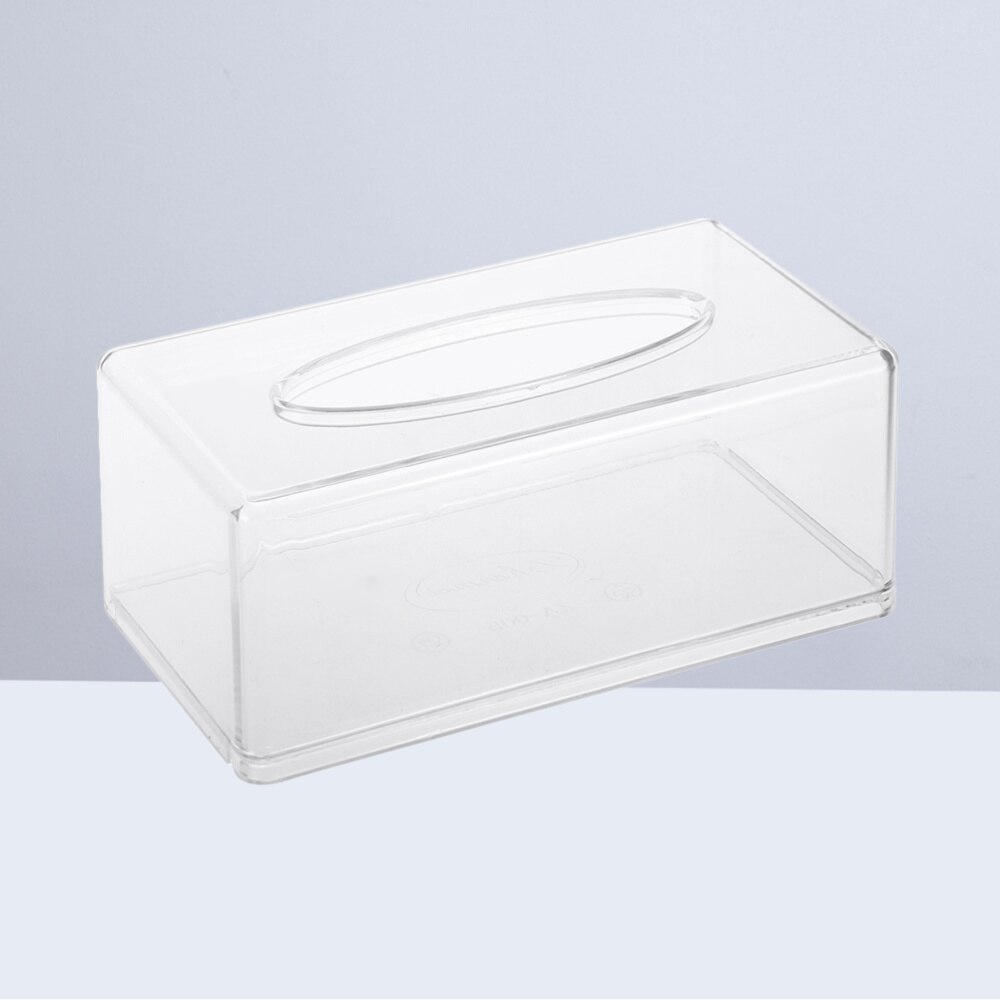 2 stuks tissueboxen van acryl, transparant, tissuehouder, papieren opbergdoos, tissuedoos voor thuis, restaurants en hotels)